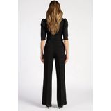 CHANTALLE - Pantalon - Zwart - Wide Leg Fit - Klassieke Persnaad