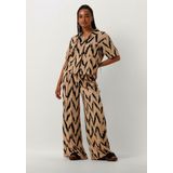 AAIKO Frederique Ikat Vis 528 Broeken Dames - Beige