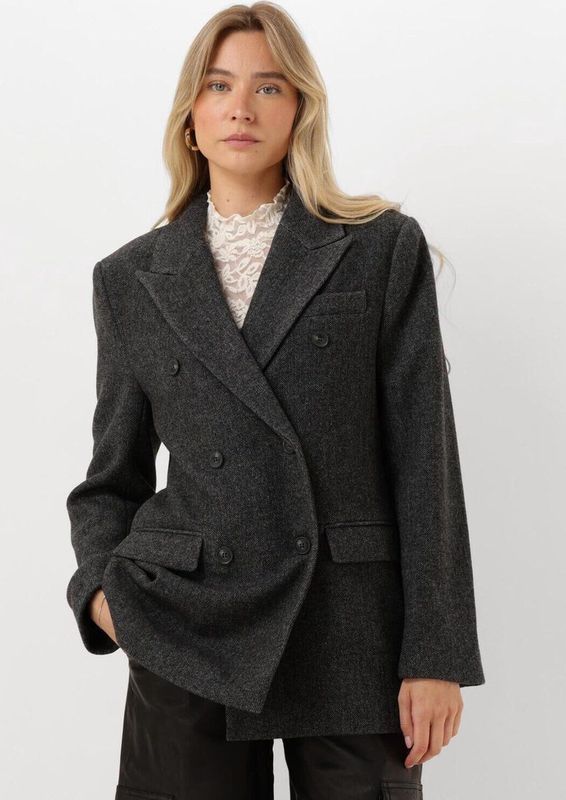 Aaiko - Demi - Jas - Zwart - Elegante Grijze Jas