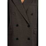 Aaiko - Heidy - Blazer - Zwart - Gestreept - Lange Mouwen