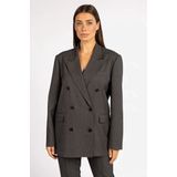 Aaiko - Heidy - Blazer - Zwart - Gestreept - Lange Mouwen