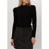 AAIKO Ivona Zig-zag Pes 169 Tops T-shirts Dames - Shirt - Zwart