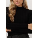 AAIKO Ivona Zig-zag Pes 169 Tops T-shirts Dames - Shirt - Zwart