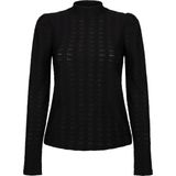 AAIKO Ivona Zig-zag Pes 169 Tops T-shirts Dames - Shirt - Zwart