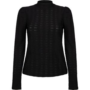 AAIKO Ivona Zig-zag Pes 169 Tops T-shirts Dames - Shirt - Zwart