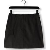 AAIKO - Pascale Pinstripe Vis 548 - Korte Rok - Zwart