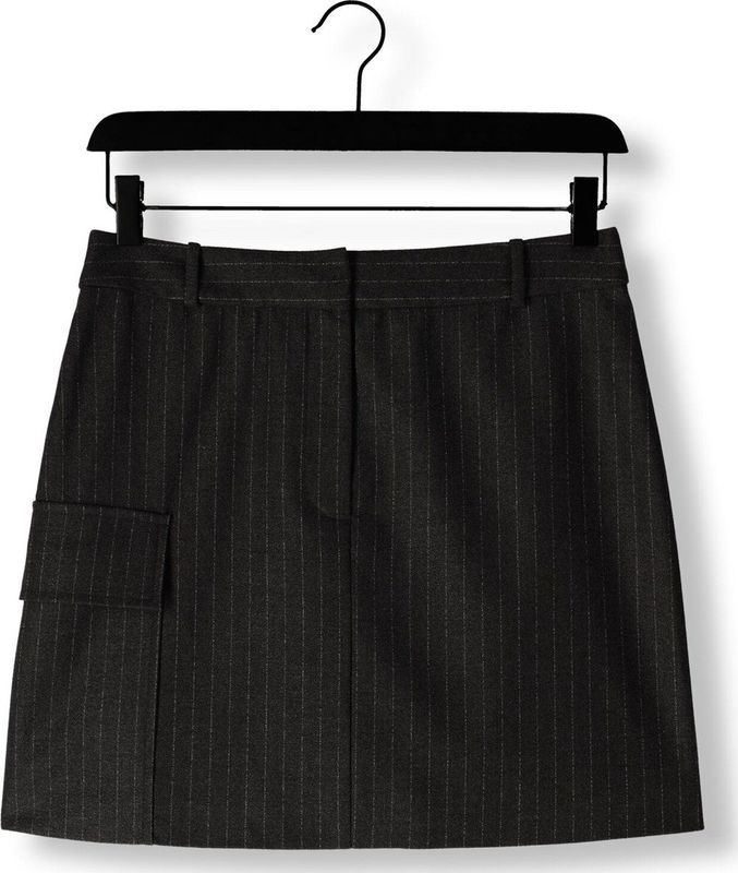 AAIKO - Pascale Pinstripe Vis 548 - Korte Rok - Zwart