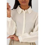 Aaiko - Blouse - Ecru - 70% Tencel en 30% Nylon - Lange Mouwen