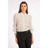 Aaiko - Blouse - Ecru - 70% Tencel en 30% Nylon - Lange Mouwen