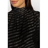 Quinty - Zigzag T-shirt - Zwart - PES