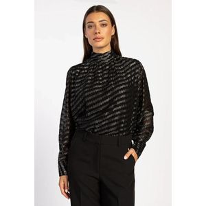 Aaiko - Quinty Zigzag - Longsleeve - Zwart - PES 503