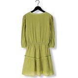 AI&KO Groene Jurk - V-hals en Driekwartmouwen