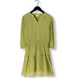 AI&KO Groene Jurk - V-hals en Driekwartmouwen