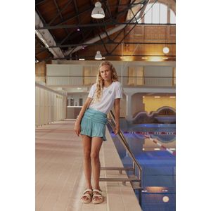 Ai&Ko - IZZY CRINKLE VIS - Korte Rok - Mint - Viscose