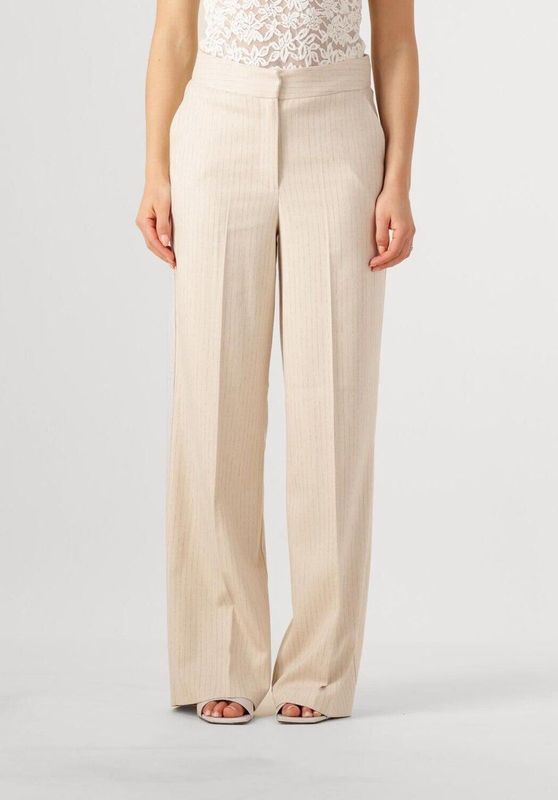 Aaiko - Sonja Stripe VIS 526 - Broek - Beige