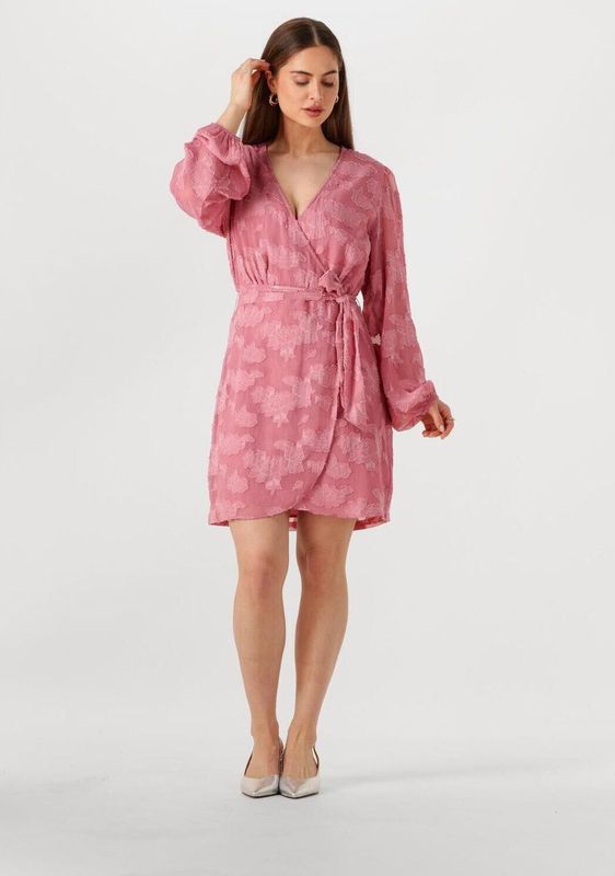 Aaiko - Eloise Chiffon Bloemenjurk - Roze - Dames