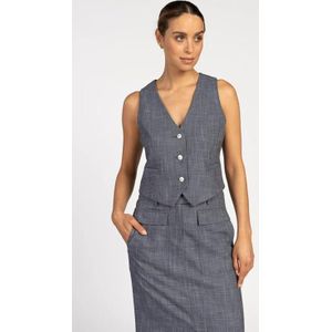 Aaiko - Gilet Alica - Denim - Damesgilet