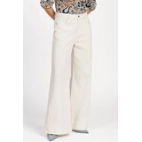 VANESSE Broek - CREAM - Hoge Taille - Wide-Leg Fit