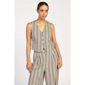 Aaiko Gilet ALICA PIED VIS 52 Licht bruin