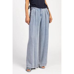 Aaiko Broek FREDERIQUE TENCEL - Blauw