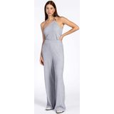 DYANI - Top - Zilver - One-shoulder - Crinkle-structuur