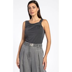 Aaiko, Dames, Tops, Grijs, Maat: L Modal,