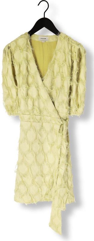 Aaiko - Florica Fringe PES 482 - Jurk - Groen