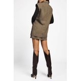 Aaiko - IVANNA - Blazer - Grijs - Mouwloos - Met Pailletten