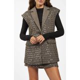 Aaiko - IVANNA - Blazer - Grijs - Mouwloos - Met Pailletten