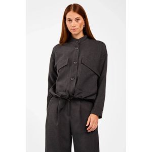 Aaiko - LORENA PES 567 - Jasje - Donker Grijs - Leren Jassen