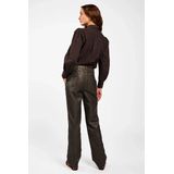 Janesse - Blouse - Pinecone - Katoenblend - Ruitpatroon - Gepofte Schouders