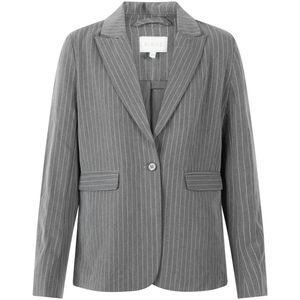 Ai&Ko - Amanda Pinstripe Vis - Blazer - Grijs - 350 G