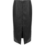 Aaiko - ELODIE - Imitatieleren Rok - Zwart