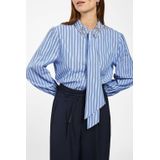 Aaiko - Fenne Strass VIS 525 - Blouse - Blauw - Wol