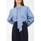 Aaiko - Fenne Strass VIS 525 - Blouse - Blauw - Wol