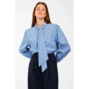 Aaiko - Fenne Strass VIS 525 - Blouse - Blauw - Wol