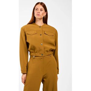 SUUS - Jack - French Olive - Cropped Fit - Elastische Tailleband - Utility Vibe
