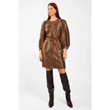 Aaiko Jurk SEMIRA SHINE VIS Donker grijs