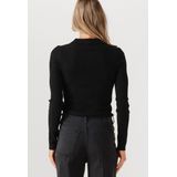 Flores - Antra Grey - Sweater - Aansluitend - Zachte Geribde Stof