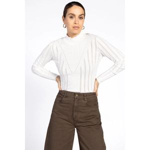 Aaiko - Vida - Sweater - CREAM3 - Aangesloten Silhouet