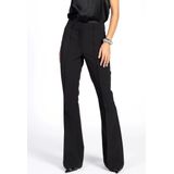 Aaiko - GLENN - Flared Broek - Zwart - Hoge Taille