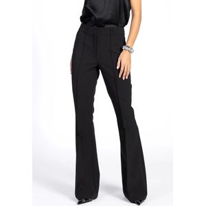 Aaiko - GLENN - Flared Broek - Zwart - Hoge Taille