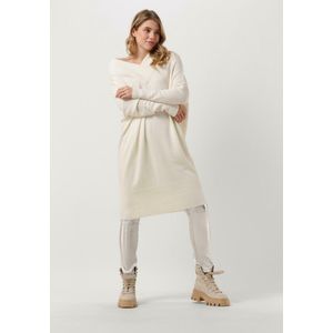 10Days - Midi Jurk - Wit - Soft Knit V-hals