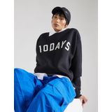 10Days, Dames, Sweatshirts & Hoodies, Zwart, Maat: 2XS Katoen,