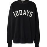 10Days, Dames, Sweatshirts & Hoodies, Zwart, Maat: 2XS Katoen,