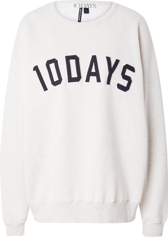 10Days - Oversized Sweatshirt - Grijs - Katoen/Polyester