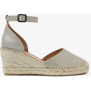 Via Vai, Schoenen, Dames, Grijs, 40 EU, Flora Braid Zilveren Sleehakken
