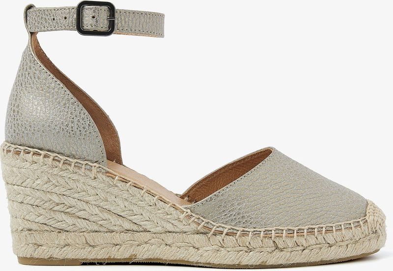 Via Vai - Flora Braid - Espadrilles - Grijs - Leer