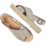 Via Vai - Mondi Isabella - Sandalen - Grijs - Leer