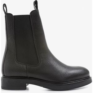 VIA VAI - Juliette Indy - Enkellaarsjes - Zwart - Leer